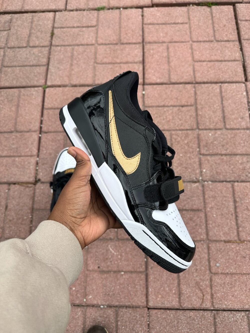 Size 12 - Air Jordan Legacy 312 LOW Black/Metallic Gold/White [CD7069-071]